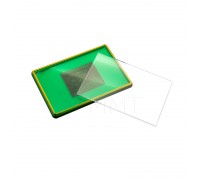 Акриловый магнит 55х80 зеленый с позолотой