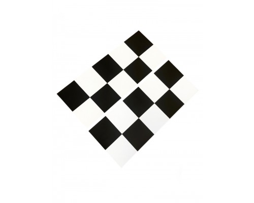 Магнитная наклейка, молдинг для такси на магните, комплект 2 полосы (7х17,5 см), цвет белый+черный