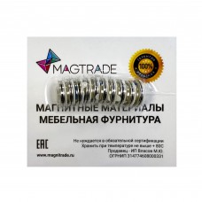 Магнитное крепление для бейджа D17 мм, комплект - 10 шт, Magtrade