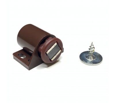 Фото Мебельный с регулировкой магнит Magtrade 24х17.5 мм, пластиковый корпус, коричневый 