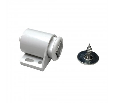 Фото Мебельный с регулировкой магнит Magtrade 24х17.5 мм, пластиковый корпус, белый 