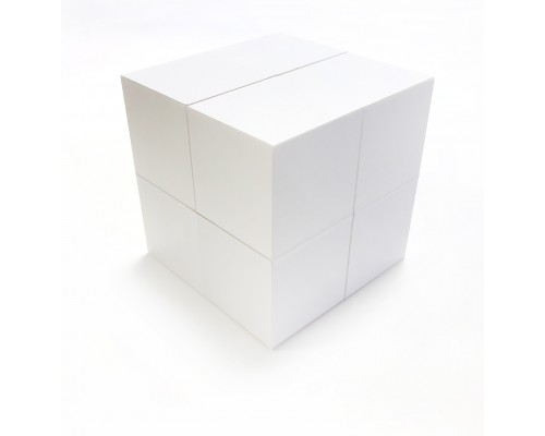 Кубик-трансформер Белый  (заготовка, 80 мм)