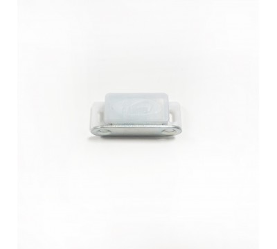 Мебельный магнит 40х15 мм, пластиковый корпус, белый цвет №2