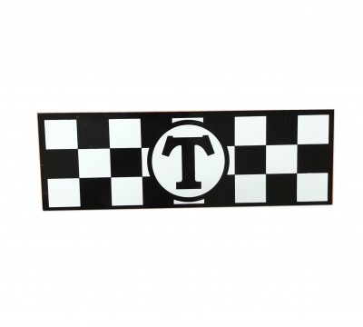 Фото Магнитная наклейка, молдинг для такси на магните, комплект 2 полосы (10х30 см), цвет белый+черный 