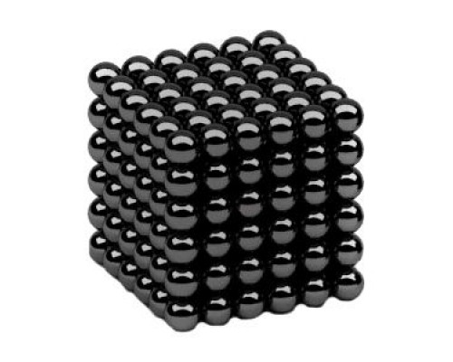 Неокуб из 216 магнитных шариков 5 мм (черный), игрушка антистресс