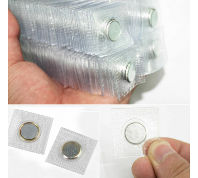 Магнитная кнопка застежка для потайного вшивания 12 мм в ПВХ корпусе, 10 пар №7