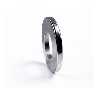 Неодимовый магнит 50х25x5 мм, N38 никель, кольцо №6