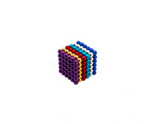 Неокуб из 216 магнитных шариков 5 мм (цветной), игрушка антистресс