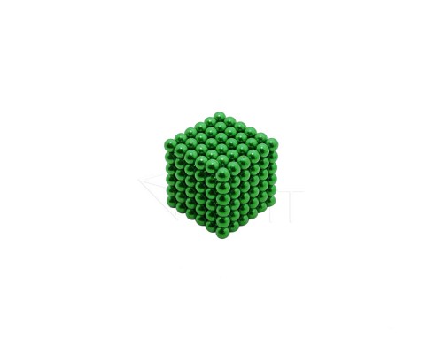 Неокуб из 216 магнитных шариков 5 мм (Зеленый), игрушка антистресс