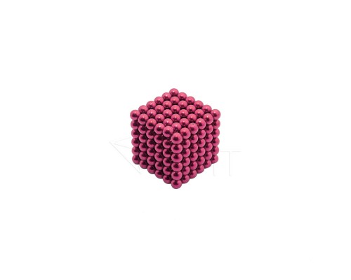 Неокуб из 216 магнитных шариков 5 мм (Розовый), игрушка антистресс