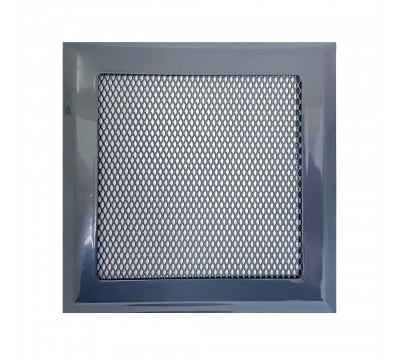 Фото Вентиляционная решетка металлическая РП 150 Сетка, цвет темно-серый 