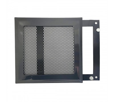 Вентиляционная решетка металлическая РП 150 Сетка, цвет темно-серый №2