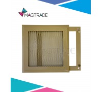 Вентиляционная решетка на магнитах РП 150 Сетка, цвет cеро-бежевый