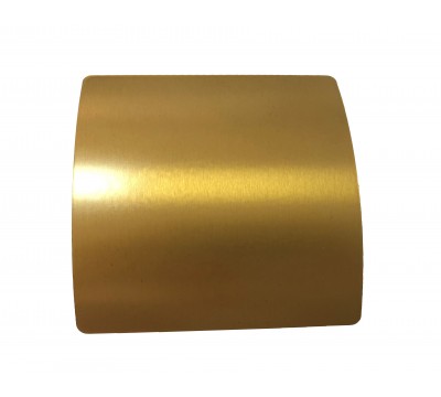 Фото Вентиляционная решетка РД 140 нержавеющая сталь, шлифованное золото. 