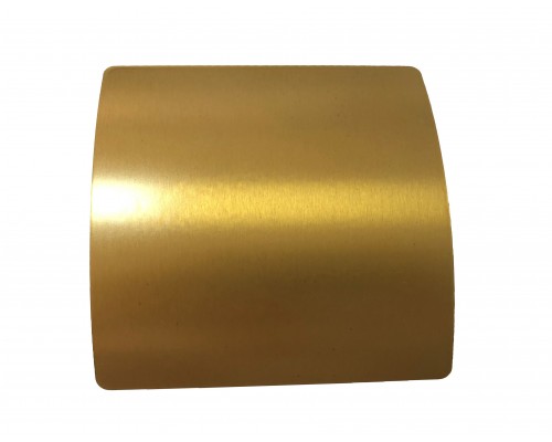 Вентиляционная решетка РД 140 нержавеющая сталь, шлифованное золото.