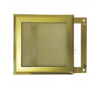 Вентиляционная решетка металлическая РП 150 Сетка, цвет золото №5