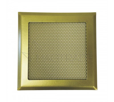Вентиляционная решетка металлическая РП 150 Сетка, цвет золото №4