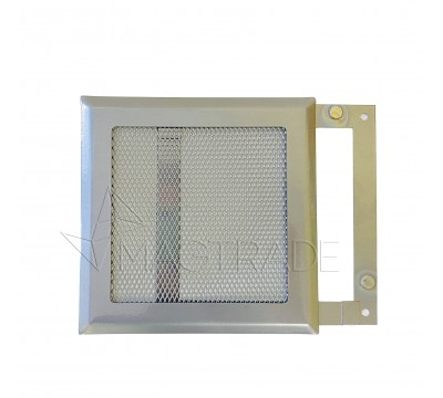 Вентиляционная решетка металлическая РП 150 Сетка, цвет хром №5