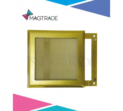 Вентиляционная решетка металлическая РП 150 Сетка, цвет золото №2