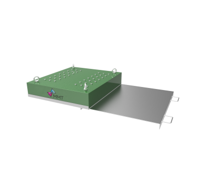 Подвесной магнитный сепаратор с механической очисткой – шибером СМПР-400-150 №2