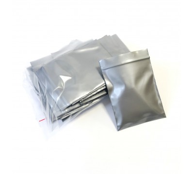 Пакет Zip Lock, серебристый, 6х7 см, 100 мкм 50 шт №4