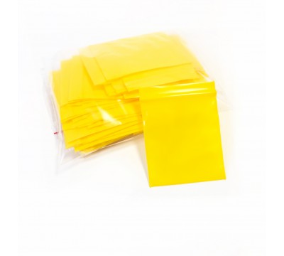 Пакет Zip Lock, желтый, 6х7 см, 100 мкм 50 шт №3