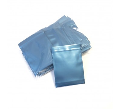 Пакет Zip Lock, синий металлик, 6х7 см, 100 мкм 50 шт №3