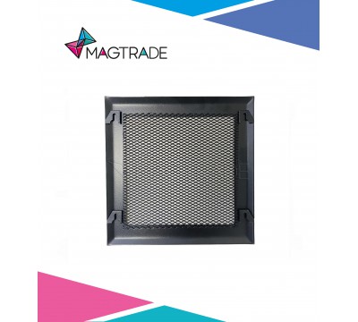 Вентиляционная решетка металлическая съемная 150х150 мм, черная №1