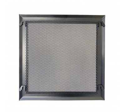 Вентиляционная решетка металлическая съемная 200х200 мм, черная №3