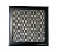 Вентиляционная решетка металлическая РП 200 Сетка, цвет чёрный матовый.