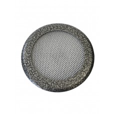 Вентиляционная решетка металлическая КП 100 сетка, антик чёрное серебро