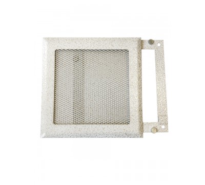 Вентиляционная решетка металлическая РП 150 Сетка, цвет антик белое золото №1