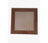 Вентиляционная решетка металлическая РП 150 Сетка, цвет коричневый.