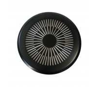 Вентиляционная решетка на магнитах КП 120 Лепесток, чёрный