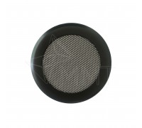 Вентиляционная решетка металлическая КП 100 Сетка, цвет черный