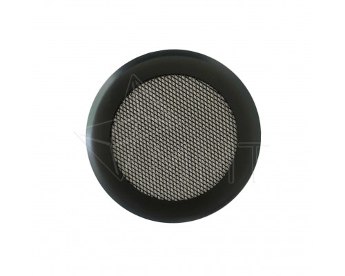 Вентиляционная решетка металлическая КП 100 Сетка, цвет черный