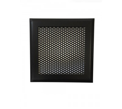 Фото Вентиляционная решетка металлическая РП 150 круг, цвет чёрный 