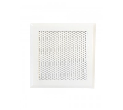 Фото Вентиляционная решетка металлическая РП 150 круг, цвет белый 