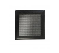 Вентиляционная решетка металлическая РП 150 квадрат, цвет чёрный