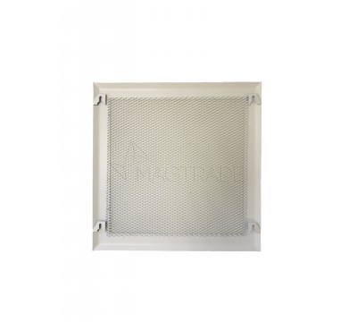 Вентиляционная решетка металлическая съемная 200х200 мм, белый №1