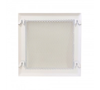 Вентиляционная решетка металлическая съемная 150х150 мм, белый №2