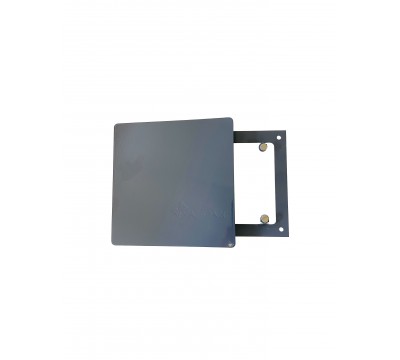 Вентиляционная металлическая решетка на магнитах РП 150 РДК, цвет темно серый. №2