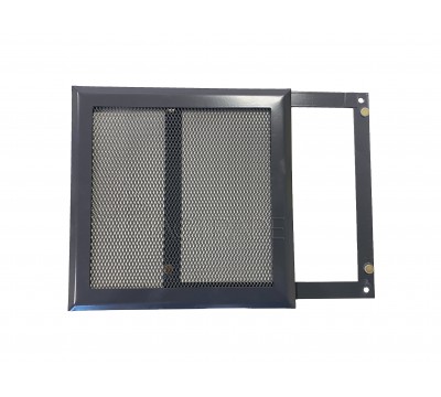 Вентиляционная решетка металлическая РП 200 Сетка, цвет тёмно-серый №2