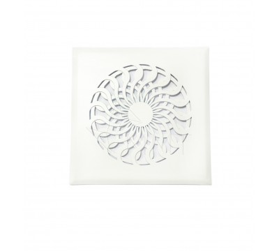 Фото Вентиляционная решетка металлическая  РП 150 Астра, цвет белый. 