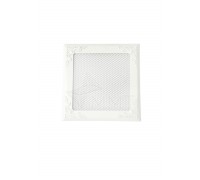 Вентиляционная решетка металлическая РП 150 Люкс, цвет белый.