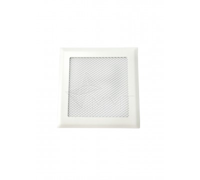 Фото Вентиляционная решетка металлическая РП 150 Сетка, цвет белый. 