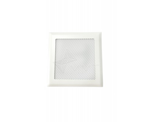 Вентиляционная решетка металлическая РП 150 Сетка, цвет белый.
