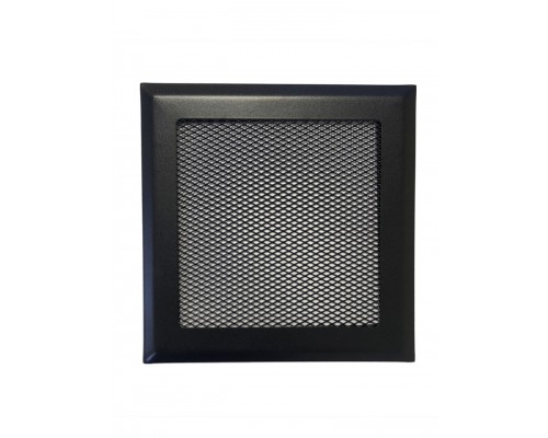 Вентиляционная решетка металлическая РП 150 Сетка, цвет чёрный.