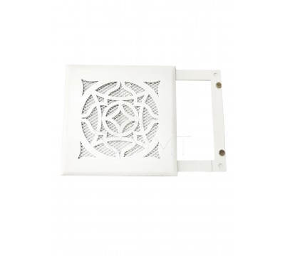 Вентиляционная решетка металлическая РП 150 Восток, цвет белый. №2