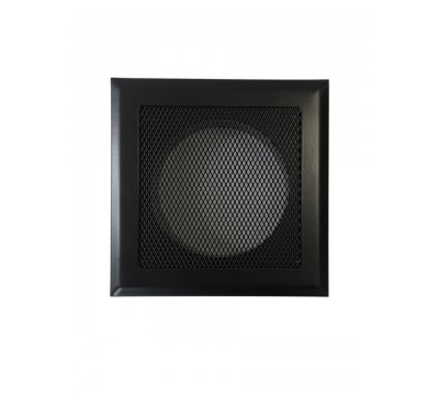 Фото Вентиляционная решетка, металлическая решетка на магнитах РФП 150 Сетка, цвет чёрный. 